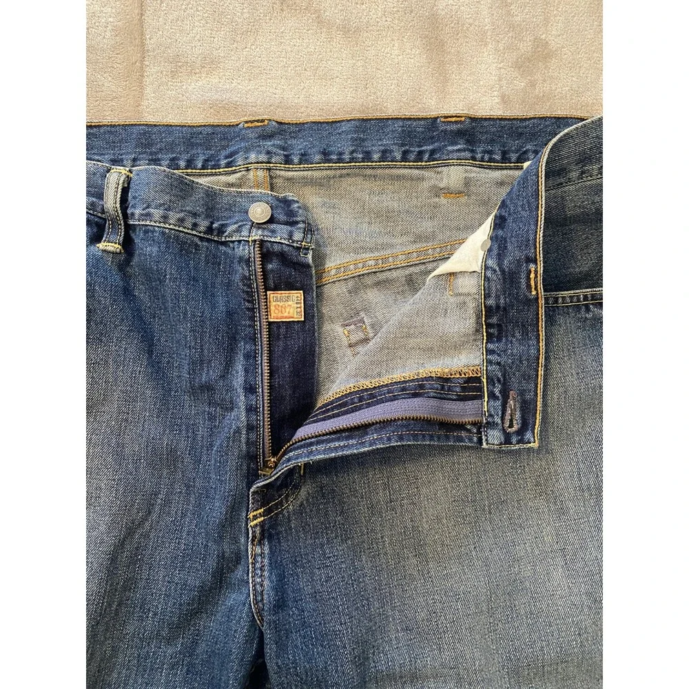 Polo Ralph Lauren Jeans 44x32 Blue Classic Fit 867 Straight Leg Denim Timeless